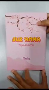 JUZ AMMA Custom Nama Dan Foto Full Color Soft cover(Free Tulis Nama Dan foto di Cover) I Juz Amma JZ-012 Tajwid Warna 7 in