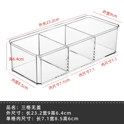 Transparent Acrylic Desktop Organizer Box Badges Bajie Grain Jewelry Stationery Cotton Swabs Cosmetic Cotton Stackable with D...
