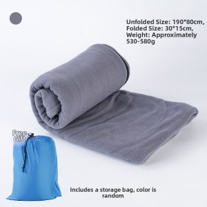 Double-Sided Fleece Sleeping Bag Envelope Style Outdoor Camping Dirt-Resistant Blanket Air Conditioning Quilt Spring Summer
