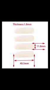 1.8mm Thickness 4PCS Black Anti-slip Self-adhesive Rubber Feet Silicone Shockproof Protective Pad For Cabinet Keyboard Base