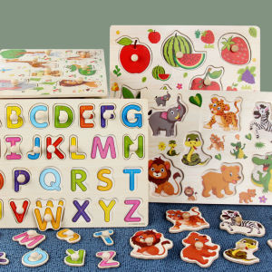 ของเล่นไม้ MTF ของเล่นจุกไม้ ปริศนาจิ๊กซอว์ จิ๊กซอว์ไม้หมุด ของเล่นเสริมทักษะเด็ก TOY11