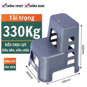Ghế Rửa Xe Ô Tô 2 Tầng Ghế Nhựa ABS Cao Cấp Rửa Xe Hơi Siêu Cứng Siêu Bền Chống Trơn Trượt - Cao 61cm
