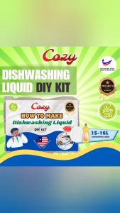 Dishwashing Liquid DIY KIT Buat dan jual cecair pencuci pinggan anda sendiri untuk kegunaan komersial dan rumah  (10 - 16Liter)/ Make your own SABUN Lemon Lime Apple Aloe Vera Dishwashing Liquid
