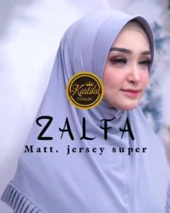 Kartika Hijab Bergo Instan Rempel Bawah Zalfa Jersey Super