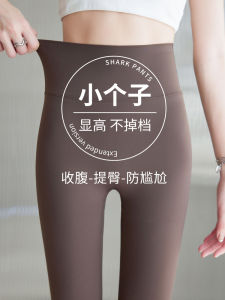 Slim Fit Sharkskin Pants Yoga Fitness Thin Eight Nine Points Bottoming Trousers Spring Autumn Summer Wear for Women