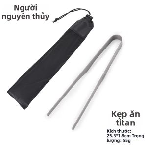 The Primitive | Dụng Cụ Ăn Dã Ngoại và Nướng Bằng Titanium Gập Được