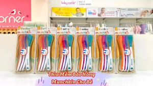 Muỗng/ Thìa Mềm Báo Nhiệt Munchkin Cho Bé Từ 3 Tháng