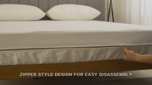 Waterproof Foam Cover with Long Zipper 2/4/6/8/10 inch Thick Fitted Bed Cover Fully Cover