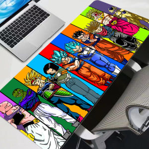 Bandai | Tấm Lót Chuột Cỡ Lớn XXL Black Goku Dragon Ball Z Dành Cho Game Thủ PC Thảm Bàn Làm Việc Bằng Cao Su Với Phụ Kiện Chơi Game Anime DBZ