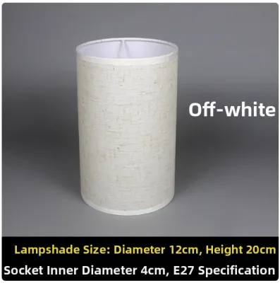 Cylinder Shape Lampshade Bellini Style Fabric Lampshade for Chandelier Ceiling Light Wall Lamp Columnar Lamp Cover Replacement