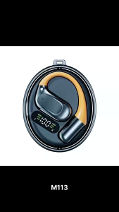 Wireless Bluetooth Headset New M113 AI Translator Earbuds Real Time Language Translation Earhook Rotatable Earphones Headphones For Travel Business And Learning Sports Stereo HiFi Bass TWS Music Earbuds