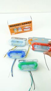 ไฟราวจิ๋วข้างรุ่น Hawaii กันน้ำไฟเลี้ยววิ่ง สำหรับรถบรรทุก 24V