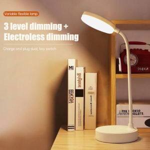 FF Lampu Meja Pelindung Mata Belajar Lampu Malam Pengisian Daya Lampu Baca Kreatif Lampu Sentuh COD