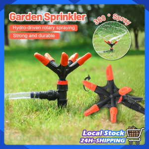 Garden Water Sprinkler 5-Way 360 Degree Rotating Garden Lawn Auto Irrigation Sprayer Nozzle Plant Watering Sprinkler