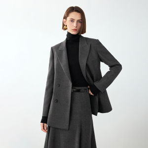 LANCY FROM 25 | Áo Vest Len Công Sở Phong Cách Vintage Màu Xám