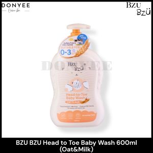 Bzu Bzu Head to Toe Baby Wash Oat & Milk 600ml