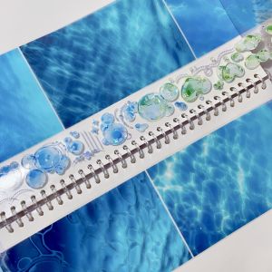 Mermaid Ocean Style Adhesive Tape Shell Light Stickers DIY Material Pack 9 Pieces per Package Handmade Scrapbooking Supplies
