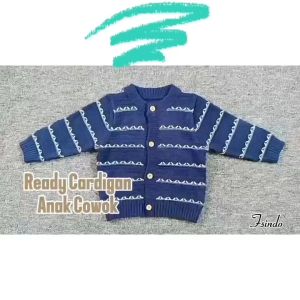 Cardigan Knit Anak Laki Sweater Anak Keren/Outer Jaket Anak Korean/Cardigan Motif Strip Anak Laki Laki CB3