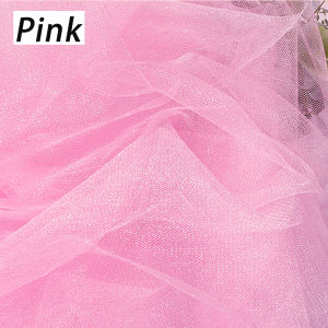 150x100cm Bright Silk Gauze Tulle Lace Soft Fabric Black White Multi-colored Widely Used Sewing Clothing Skirt Lightweight Decor