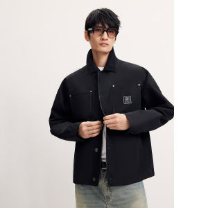 Jack Jones | American Retro Faux Layer Baseball Collar Flight Jacket