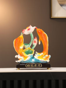 New Chinese Style Lucky Carp Decorative Figurine Luxury Entrance Hall Wine Cabinet Living Room Decorations Year of Plenty