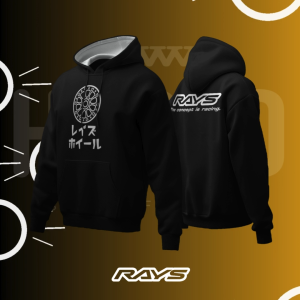 Hoodie Sweater Jaket Jumper HSCLO RAYS CONCEPT IS RACING BLACK HOODIE Bahan Fleece Jaket Lengan Panjang Ukuran Jumbo Big Size XS S M L XL XXL 3XL 4XL 5XL