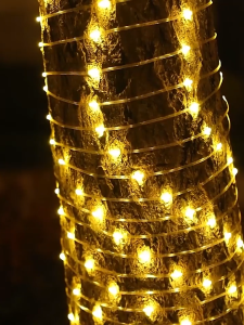 Dây Đèn Led Hạt Gạo Chống Nước IP65 Siêu Sáng Cắm Điện 8 Chế Độ Nháy