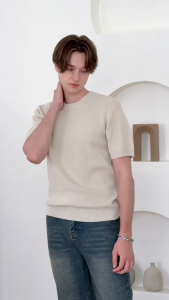 KINS | เสื้อโปโลคอกลมแขนสั้น มีทั้งหมด 4 สี 4 ไซส์ (KN125)