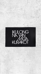 (PRE-ORDER) TEAM MANILA IKULONG FLAG BLACK