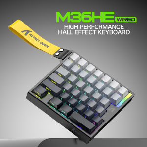 ATTACK SHARK | ATTACK SHARK M36HE Mechanical Keyboard One-handed 36 Keys RT0.01/8KHz/Magnetic Switch Quick Trigger E-sports Gaming Keyboard