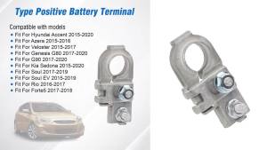 Positive Battery Clip Connector Battery Terminal Connector with Nut For Hyundai Accent Kia Rio Kia Sedona 91980-3X010 919803X010