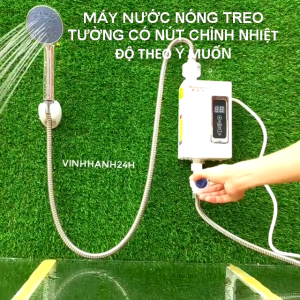 Máy Nước Nóng Treo Tường NUANGELI (CÓ NÚT CHỈNH NHIỆT) Điều Chỉnh Nhiệt Theo Ý Dùng Cho Phòng Tắm Bàn Gội Đầu...