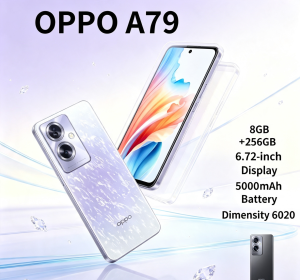 OPPO | OPPO A79 2026 phone Smartphone 8GB RAM 256GB Storage Unlocked Dual SIM 6.2 FHD+ Waterdrop Screen Mediatek Helio P60 AI Chip