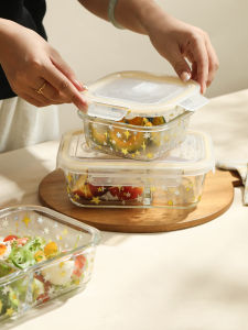 LOTUS BLUE | High Borosilicate Glass Bento Box Microwave Safe