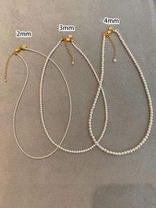 CAFFTI | Tiny Beaded Pearl Necklace For Women