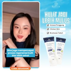 Rintik Skincare - No Bump Lotion/Lotion Tubuh Kulit Bruntusan Chicken Skin Jerawat Badan Pantat Budukan 100ml