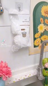 100 Túi Lọc Rác Bồn Rửa Chén Tiện Dụng Có Chun