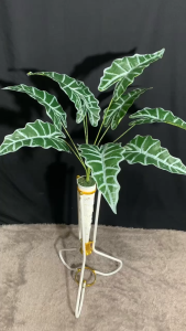 Tanaman Hias Algonema Pohon Hias Dekorasi Rumah Keladi Artificial Plastik Set Pot Standing Corong