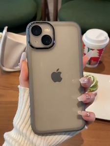 CrashStar With Glass Lens Films Protector Transparent Soft Shockproof Phone Case For iPhone 17 16 15 14 Pro Max Plus 13 12 11 Pro Max XR Ultra Thin Clear Silicone TPU Anti-fall Phone Casing Translucent Matte Edge Phone Cover Skin