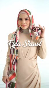 FYLA SHAWL FULLY PLEATED CHIFFON