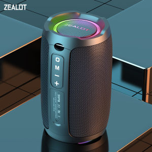 ZEALOT-S49 Portable Bluetooth Speaker 360  Stereo Sound 20W IPX6 Waterproof Wireless Bluetooth 5.2 Outdoor Speaker