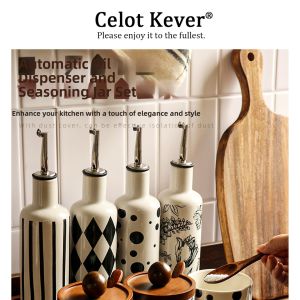 Wall-mounted Kitchen Oil and Seasoning Storage Set