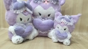 Boneka Kuromi Love Ungu Doll Toys Kuromi Sanrio Love S