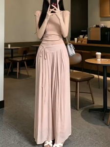 💥[Q103] Quần ống suông CHẤT ĐŨI LƯNG BO phối chun sau CÓ DÂY BUỘC xinh xắn dễ phối đồ - L2M