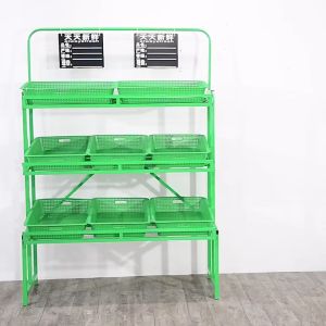 【COD】8 plastic frame trays supermarket shelves support frame fruit vegetable display racks