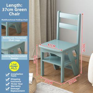 YUHONG | Multi-functional Stepladder Wooden Folding Stool