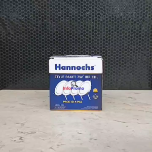 Lampu LED Plafon downlight Hannochs STYLE Paket 7 Watt IBR CDL Isi 4PCS Cahaya Putih SNI Original