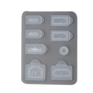 Dust Plug Prevent Protective Cover Silicone Case Anti-dust USB Ports Dustproof Kit For PS5 Slim Console Accessorie