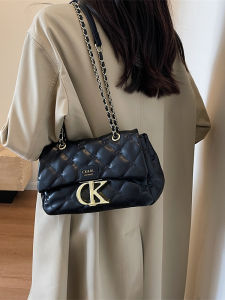New Stylish Simple Quality Womens Bag Versatile Single Shoulder Crossbody Chain Bag Embroidered Diamond Grid Small Fragrance Style Bag