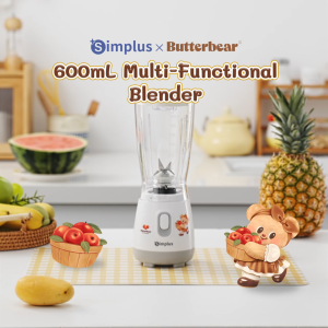 【Simplus×Butterbear】Multi-functional Blender丨600mL Capacity丨304 Stainless Steel Blades丨Baby Food丨Replacable Blades LLJH004